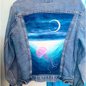 Handpainted Vintage Denim Jacket
